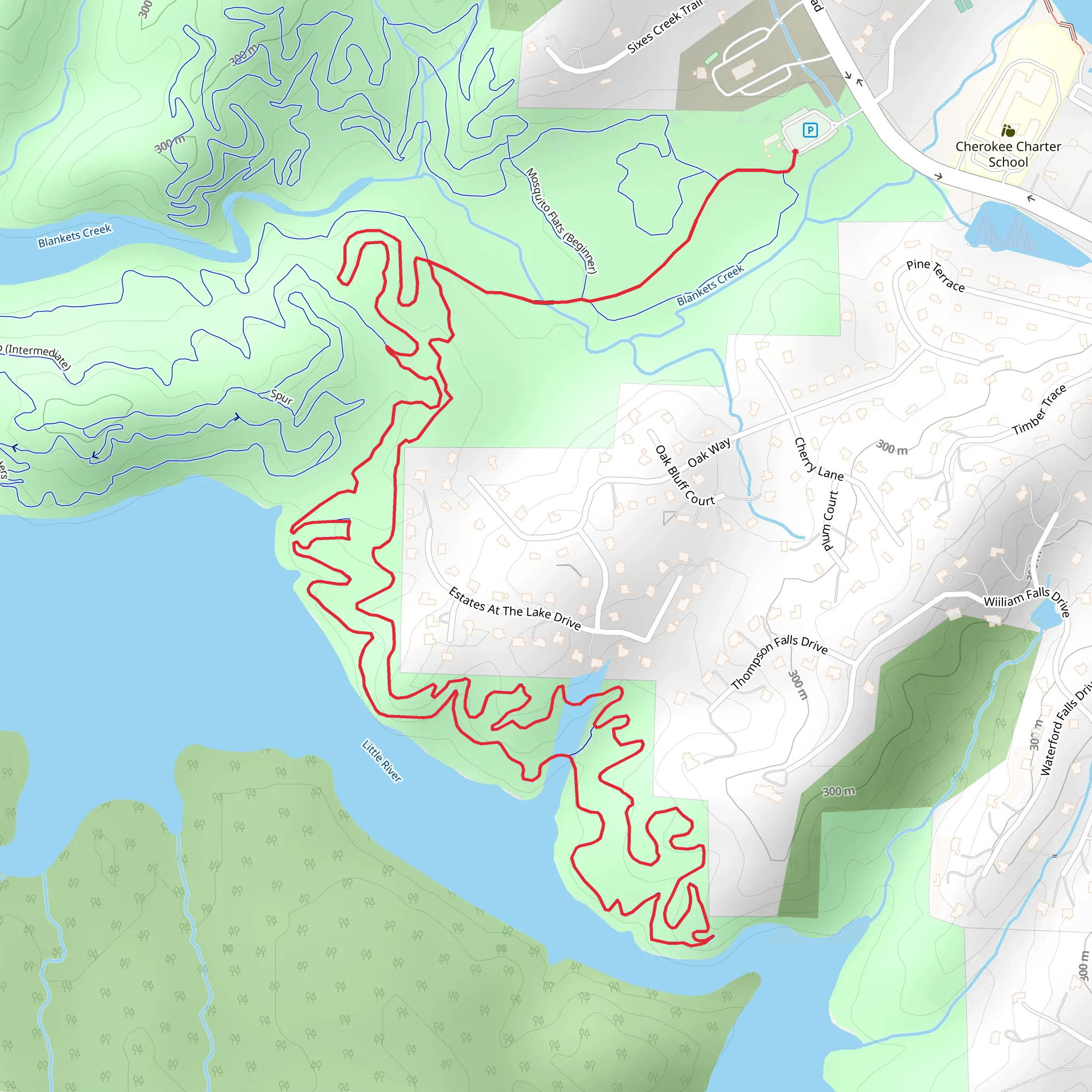 South Loop - Blankets Creek Park mobile static map
