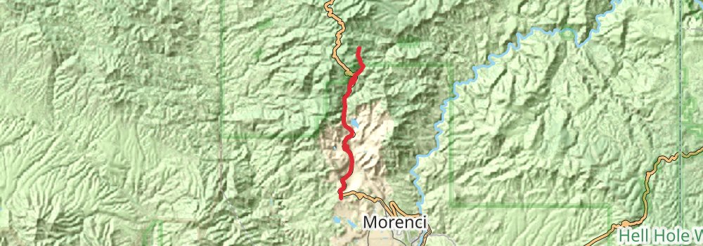 American Perimeter Trail - Southwest Primary stage 45 Map