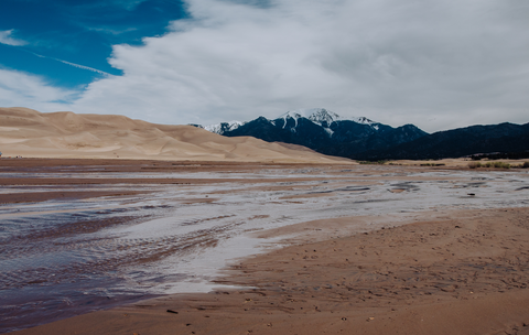 An image depicting the trail Cold Creek Unimproved Trail via Sand Ramp Trail and its surrounding area.