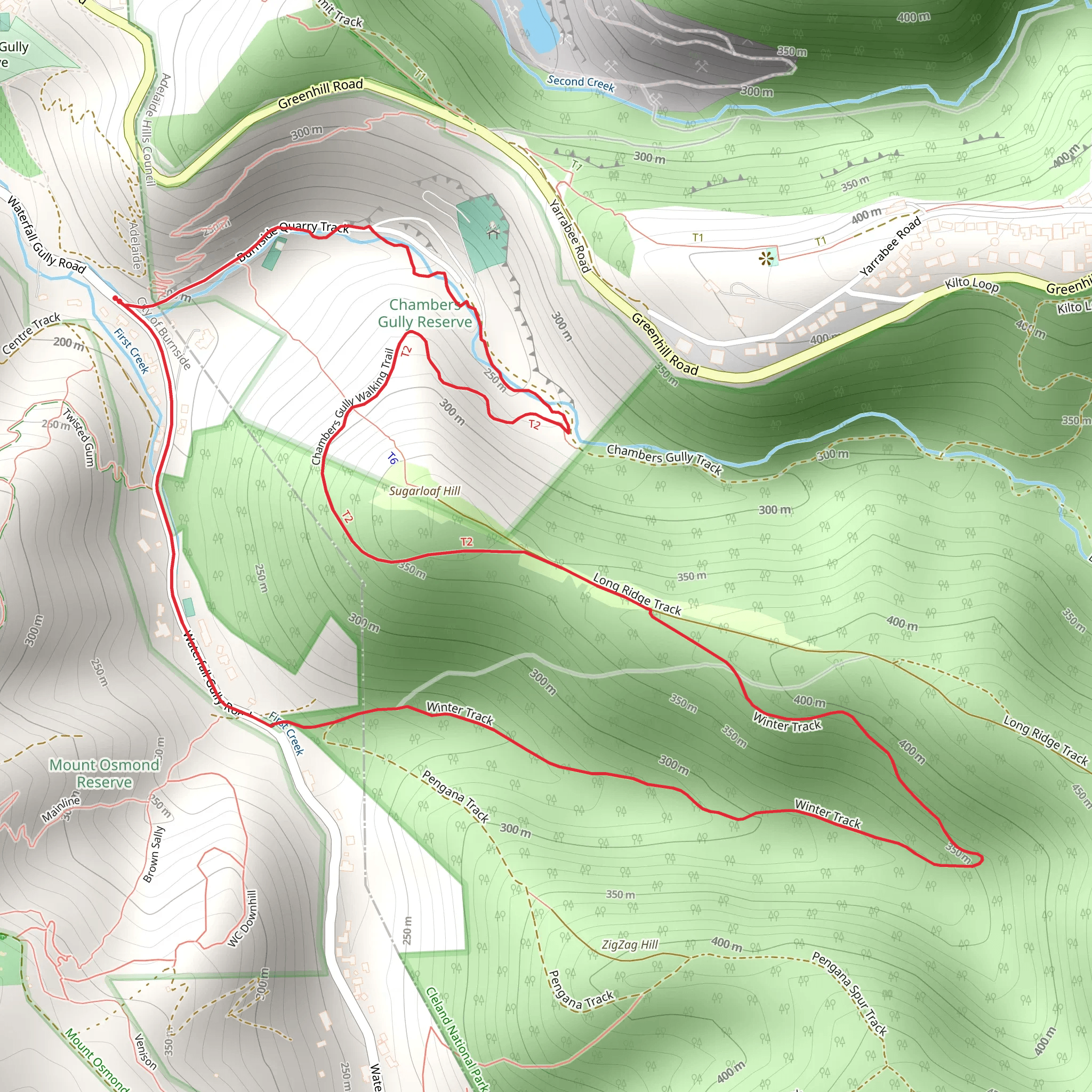 Sugarload Circuit Trail mobile static map