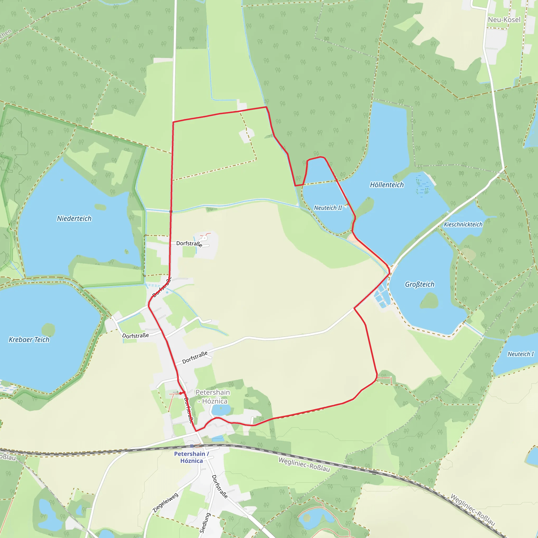 Neuteich II via Runde Petershain mobile static map