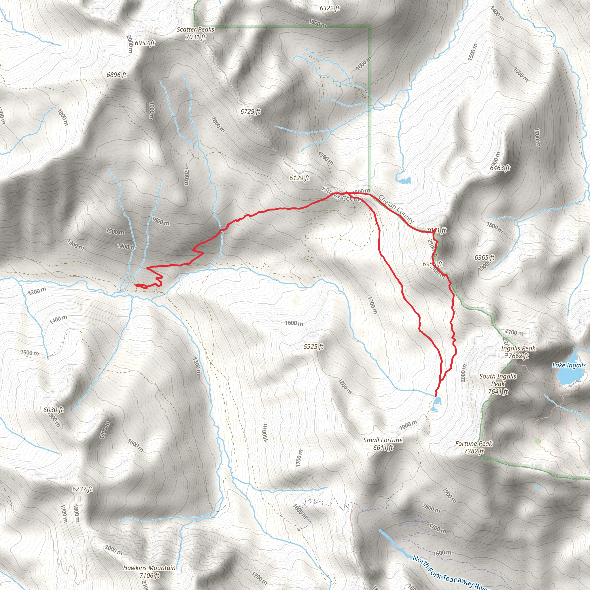 Lake Ann Loop Trail mobile static map
