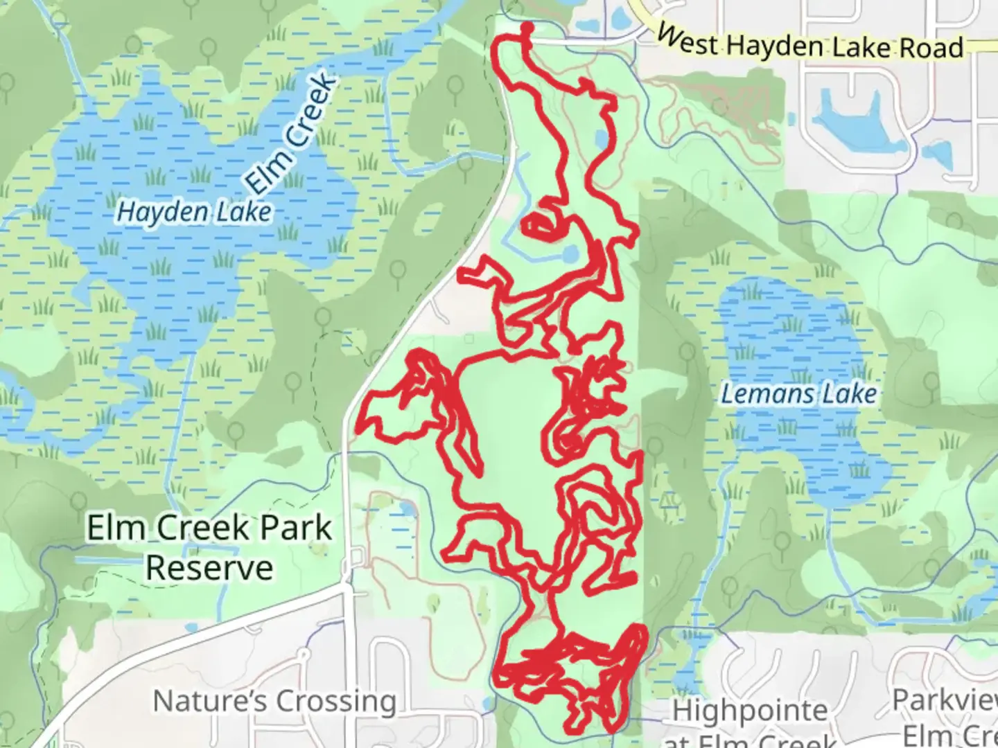 An image depicting the trail Grizzland Loop and its surrounding area.