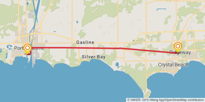 Waterfront Trail stage 36 Map