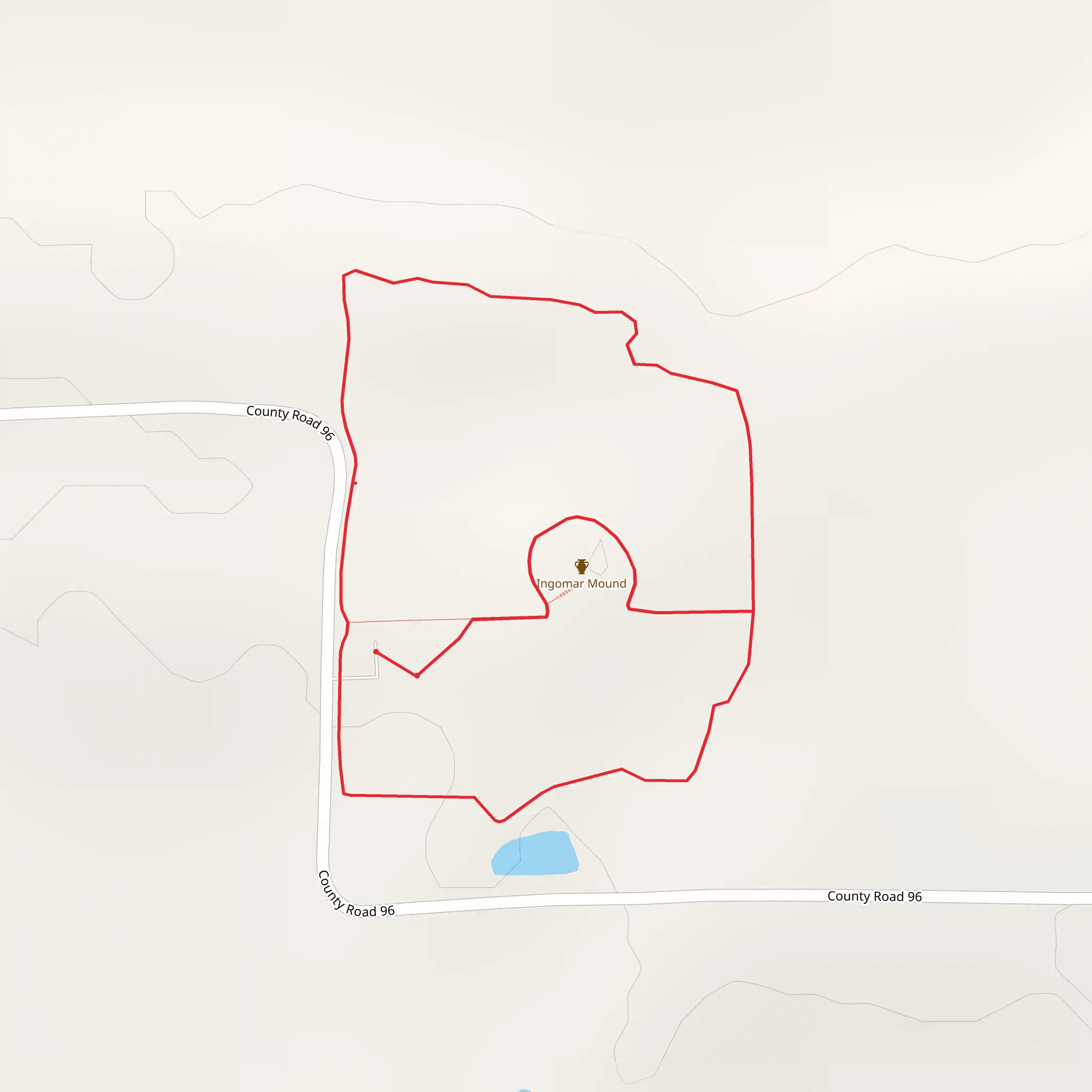 Ingomar Mounds Loop mobile static map