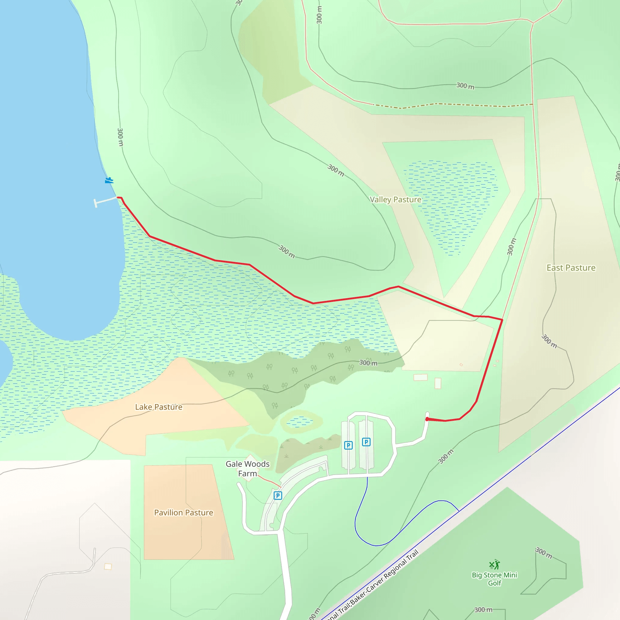 Whaletail Lake Walk mobile static map