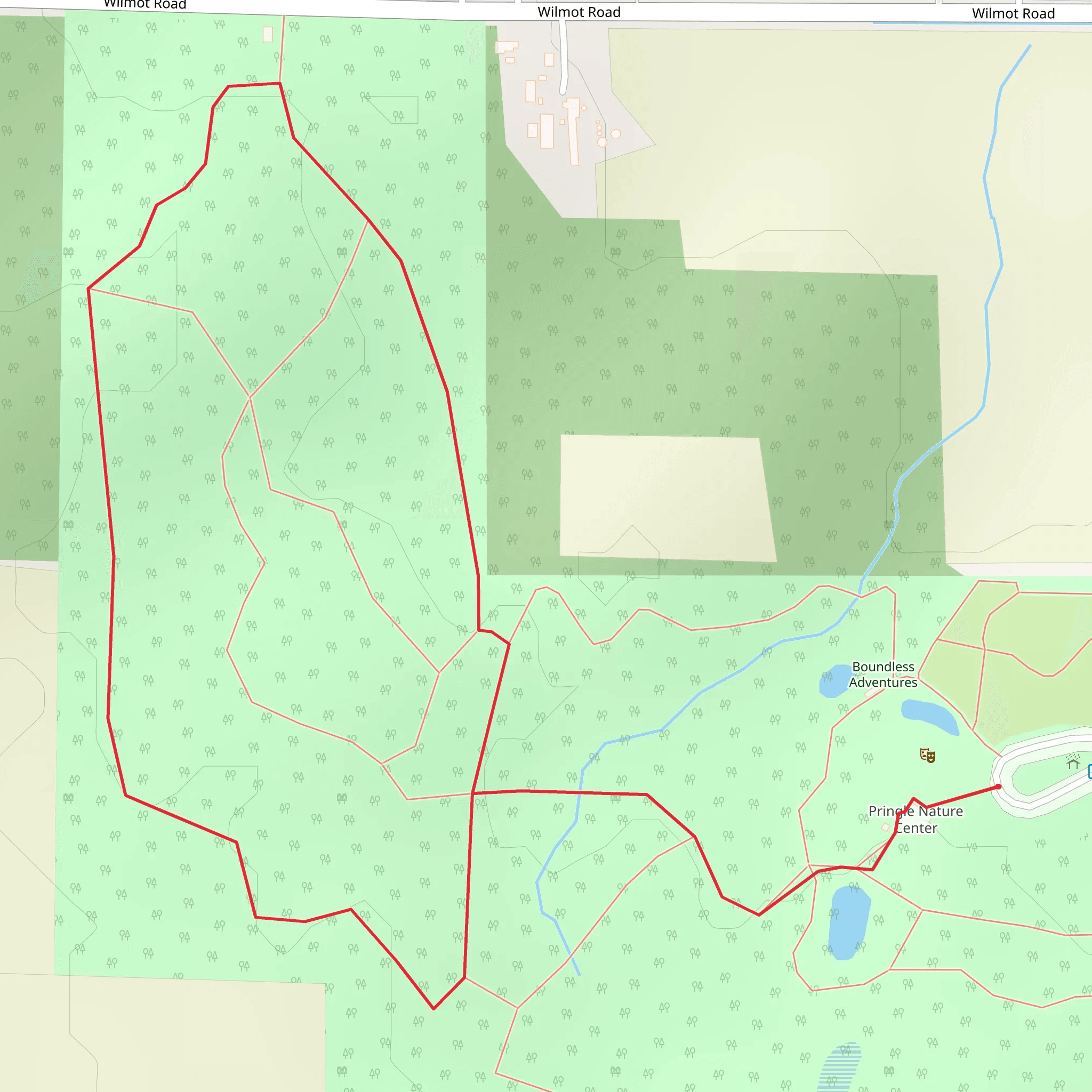 Bristol Woods County Park mobile static map