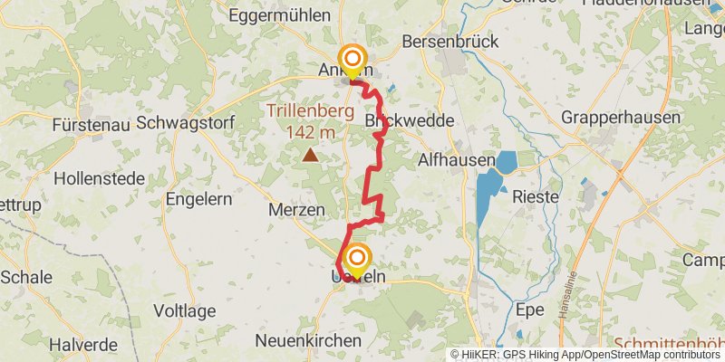 Hunenweg stage 3 Map