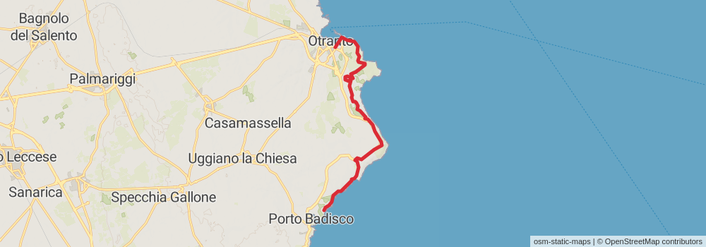 Sentiero Italia - Puglia Section stage 34 Map