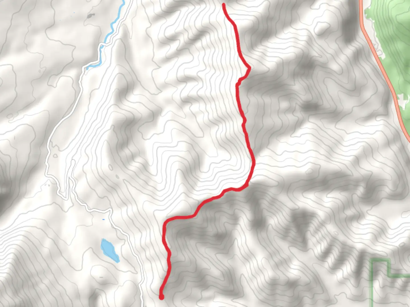 An image depicting the trail Horse Mountain via Libby Divide Trail and its surrounding area.