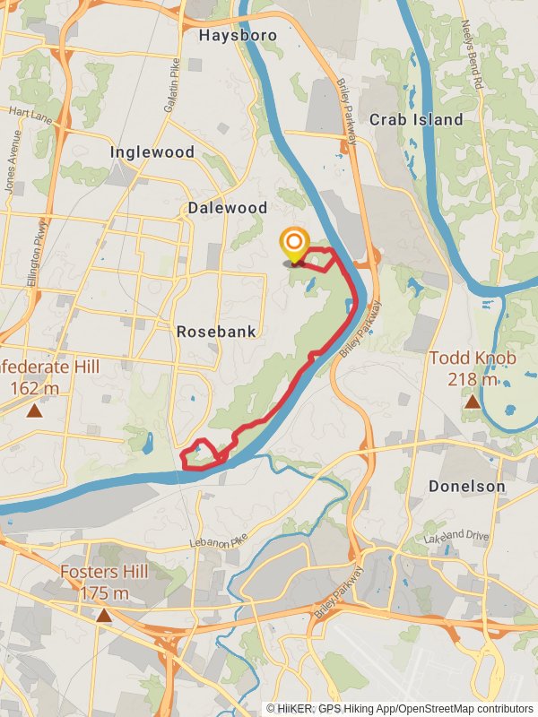 Walk along Cumberland River