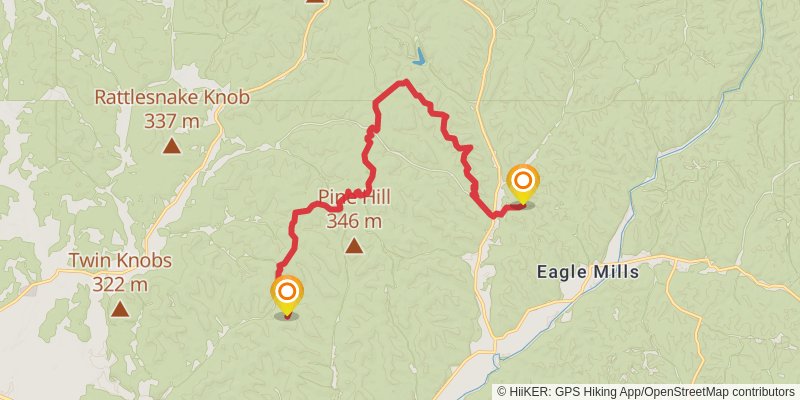 North Country Trail - Ohio stage 46 Map