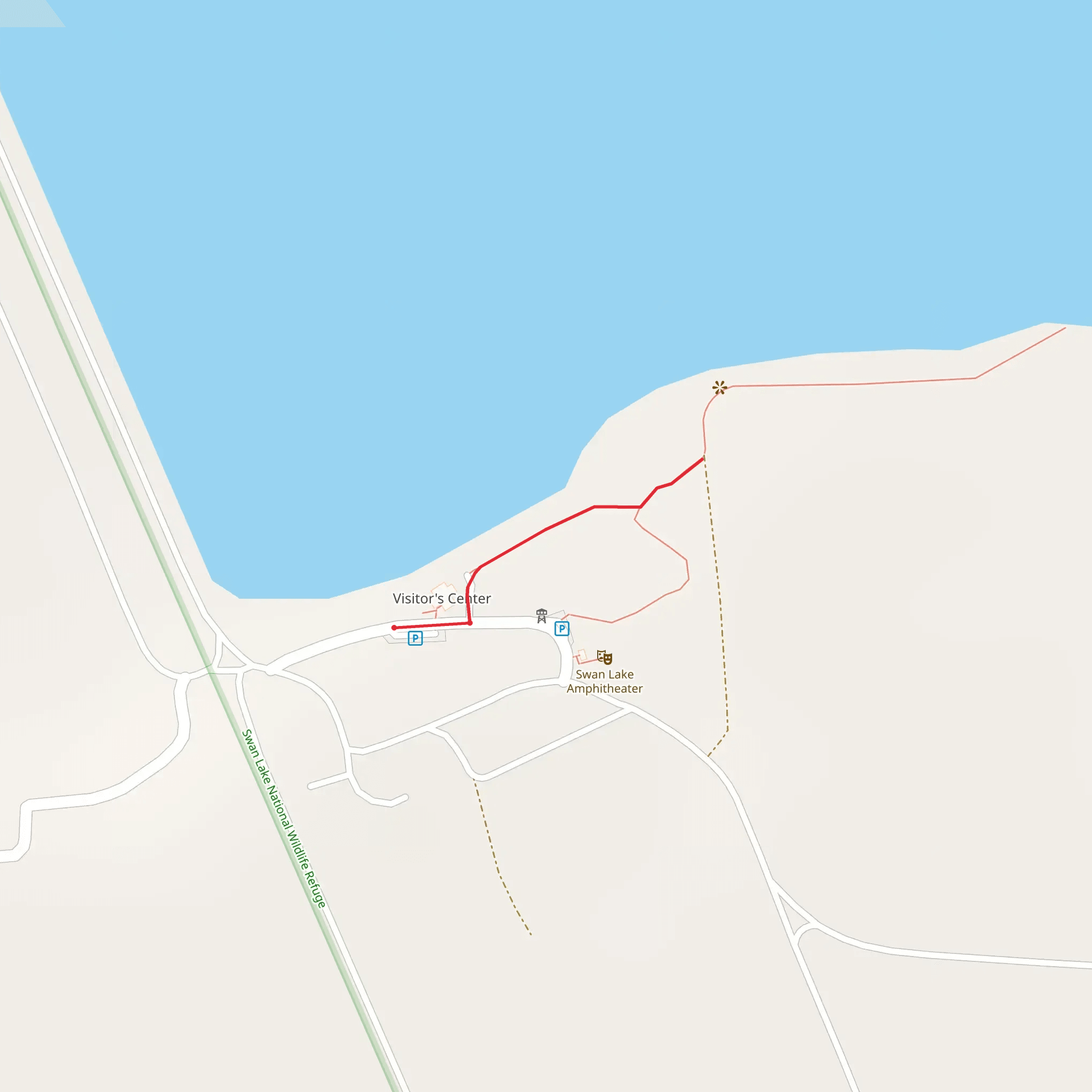 Swan Lake National Wildlife Refuge mobile static map