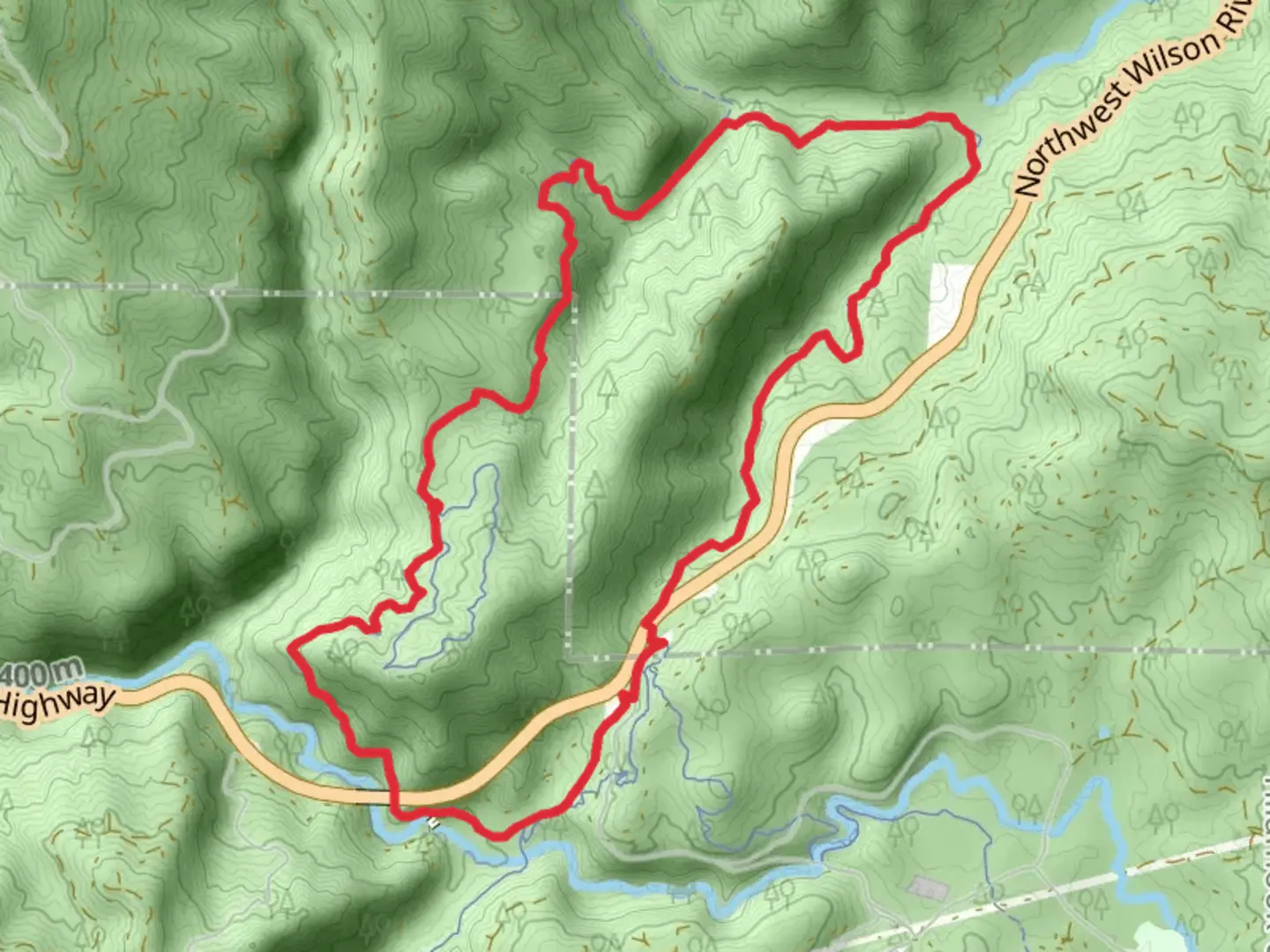 An image depicting the trail Storey Burn and Gales Creek Loop Trail and its surrounding area.