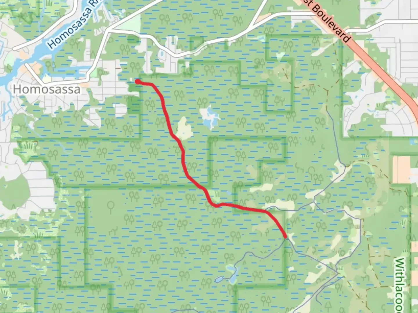 An image depicting the trail West Central Street and its surrounding area.