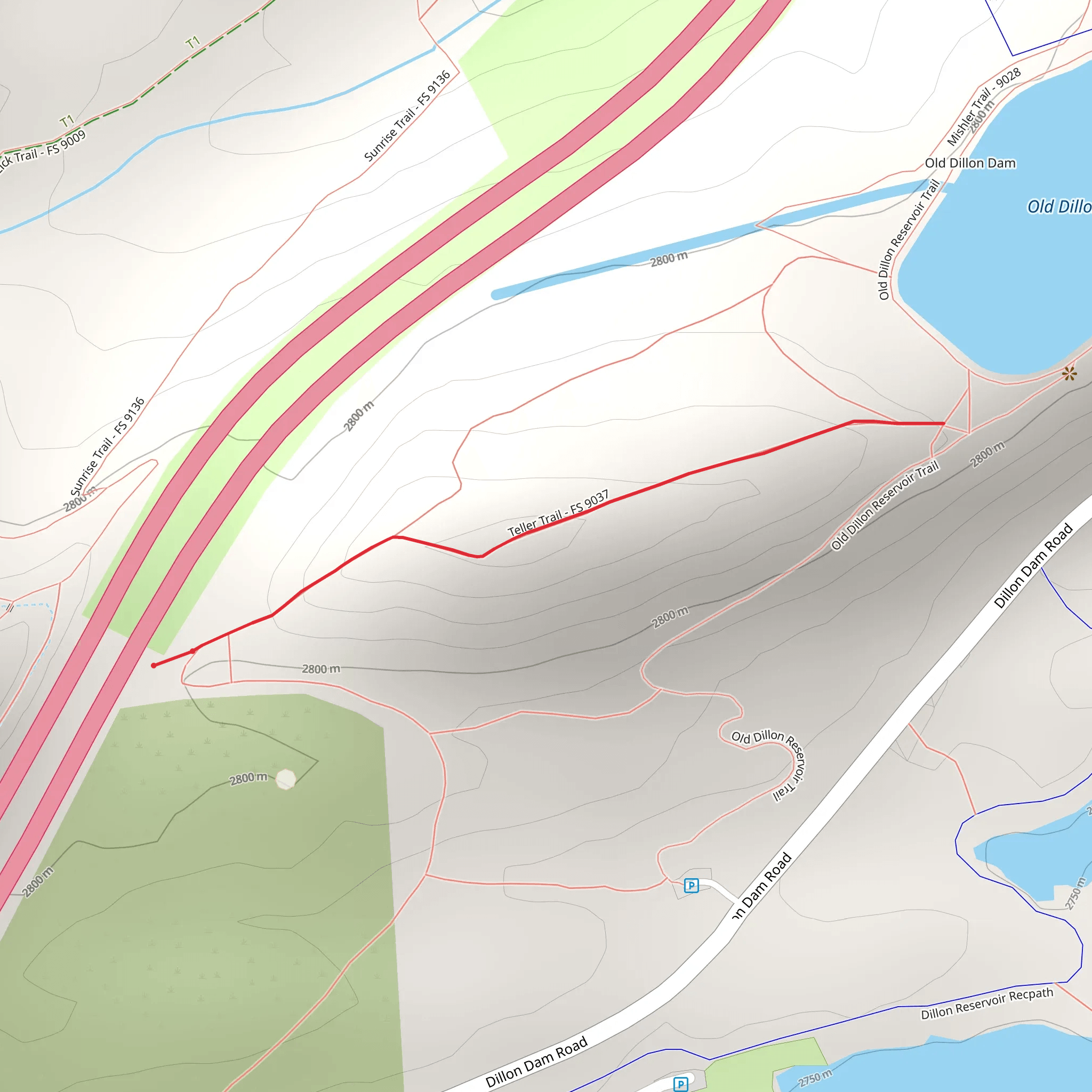 Teller Trail mobile static map