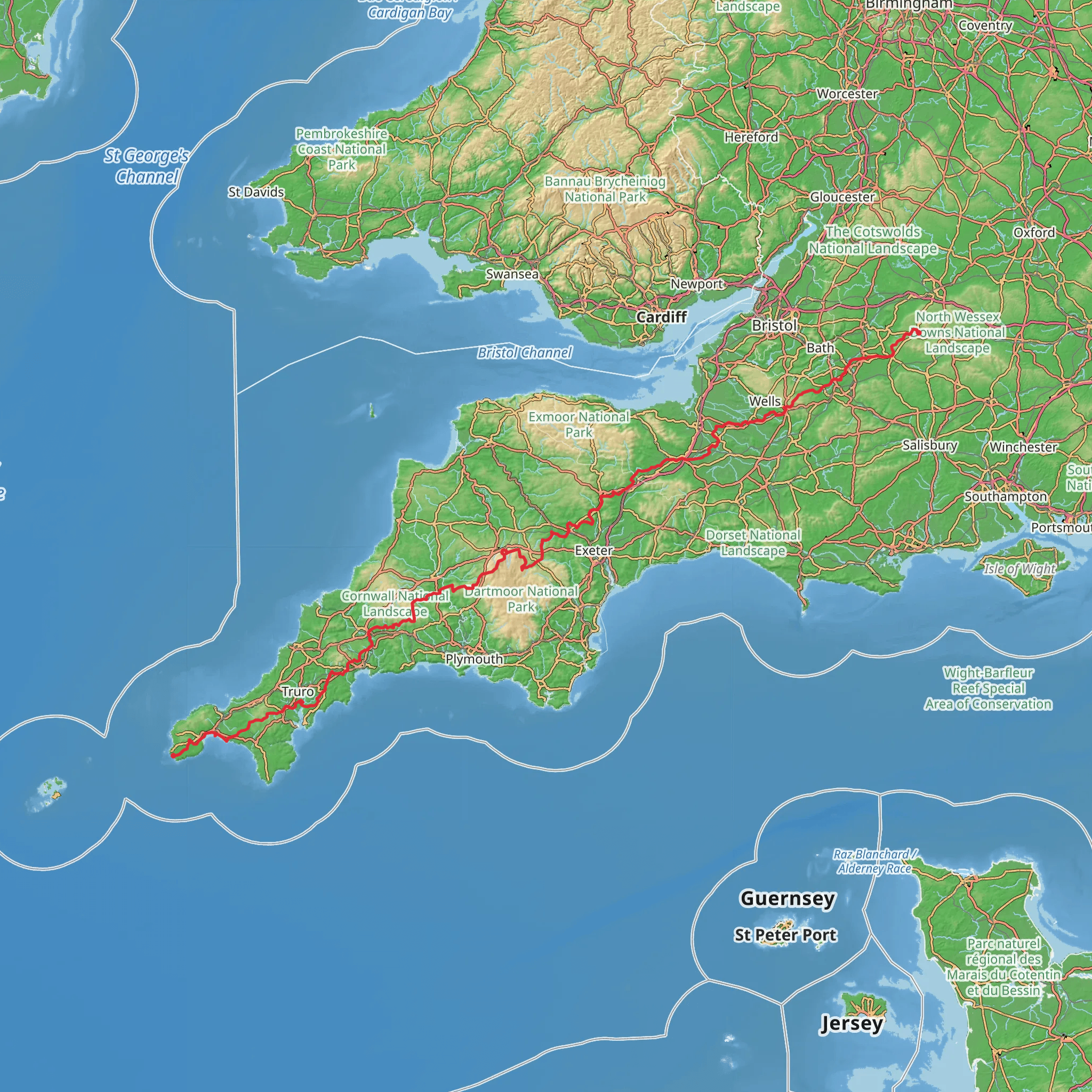 Mary Michael Pilgrims Way mobile static map