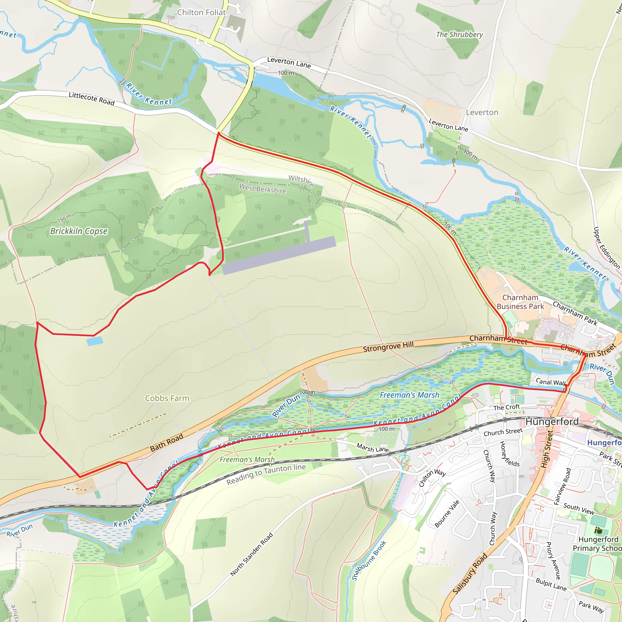 Hungerford Loop - West mobile static map