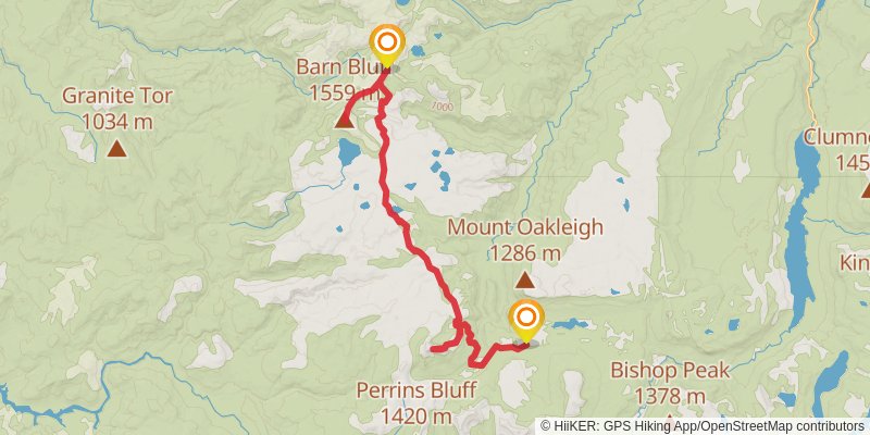 Overland Track - Julie and Darren stage 3 Map
