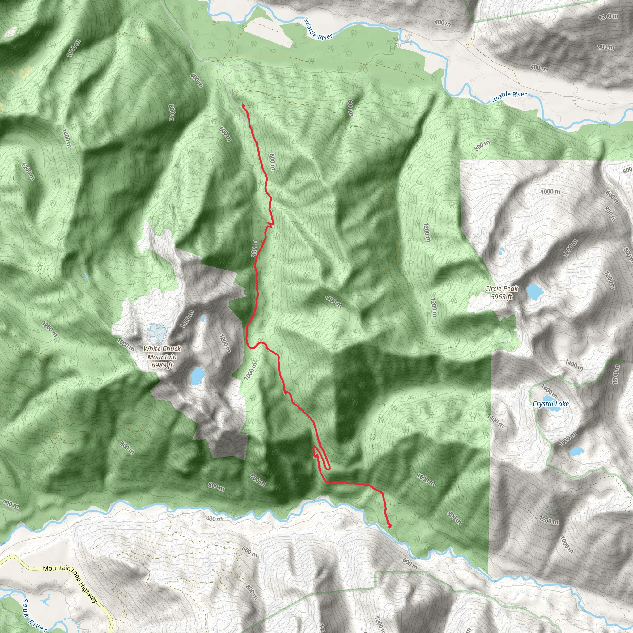 Straight Creek Road mobile static map
