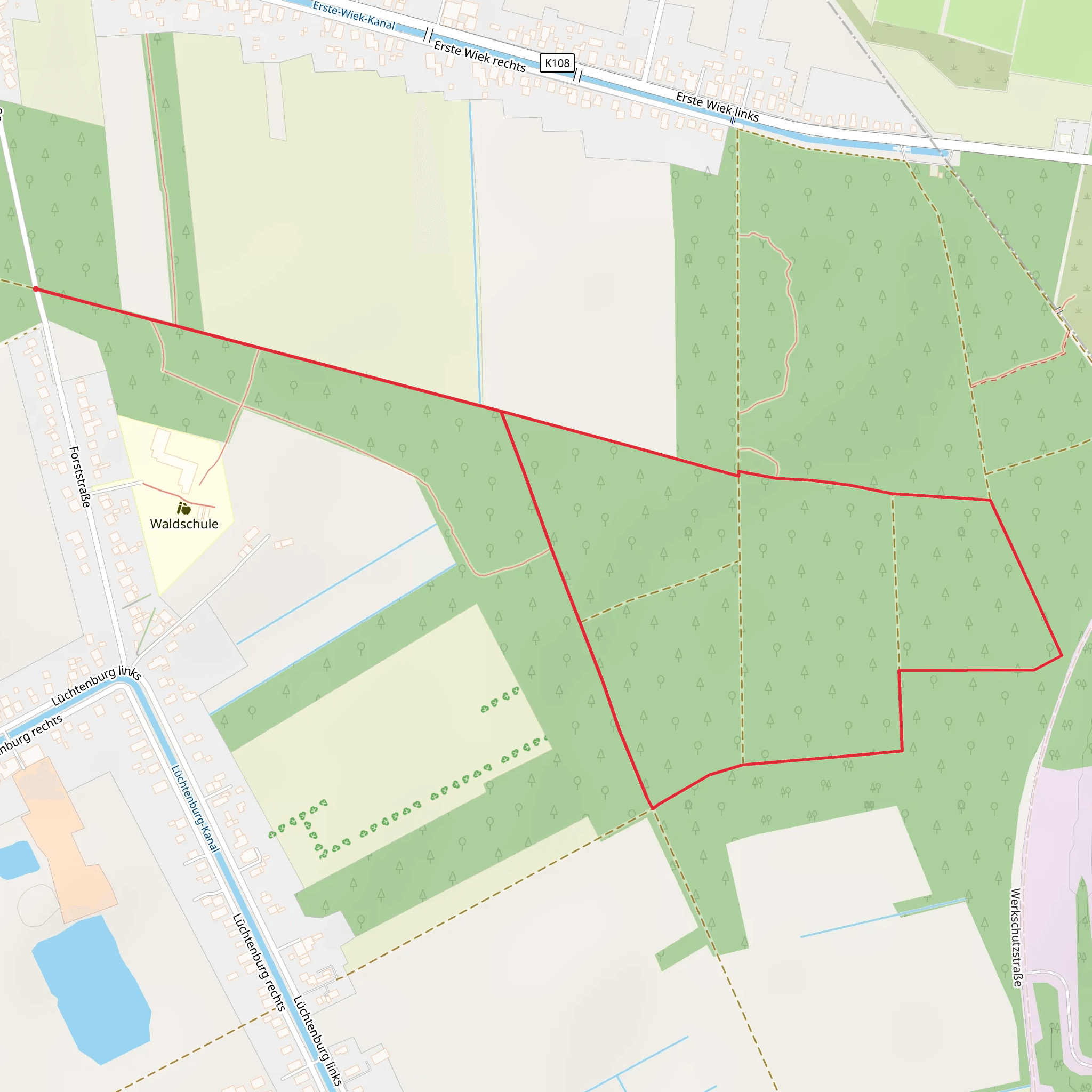 Papenburger Wald Loop mobile static map