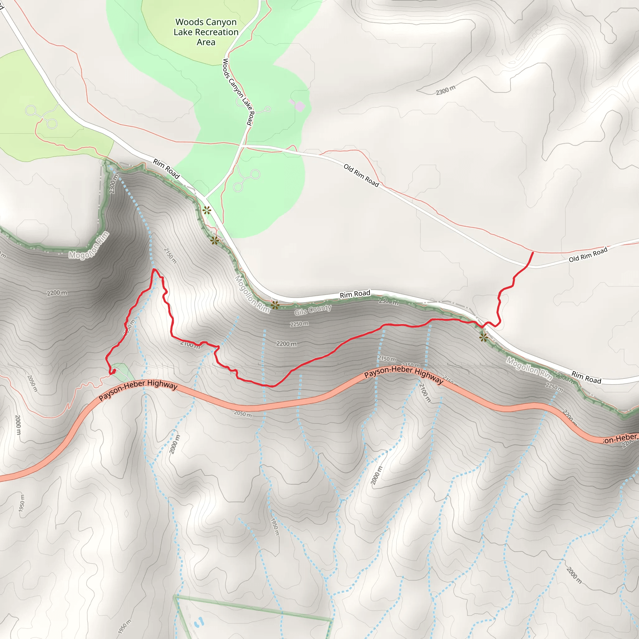Military Sinkhole Trail mobile static map