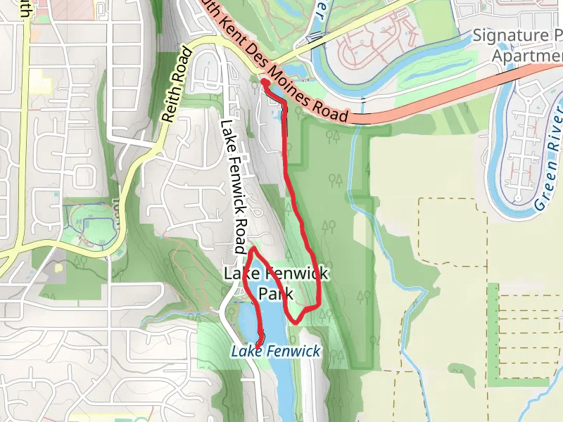 Lake Fenwick Out and Back