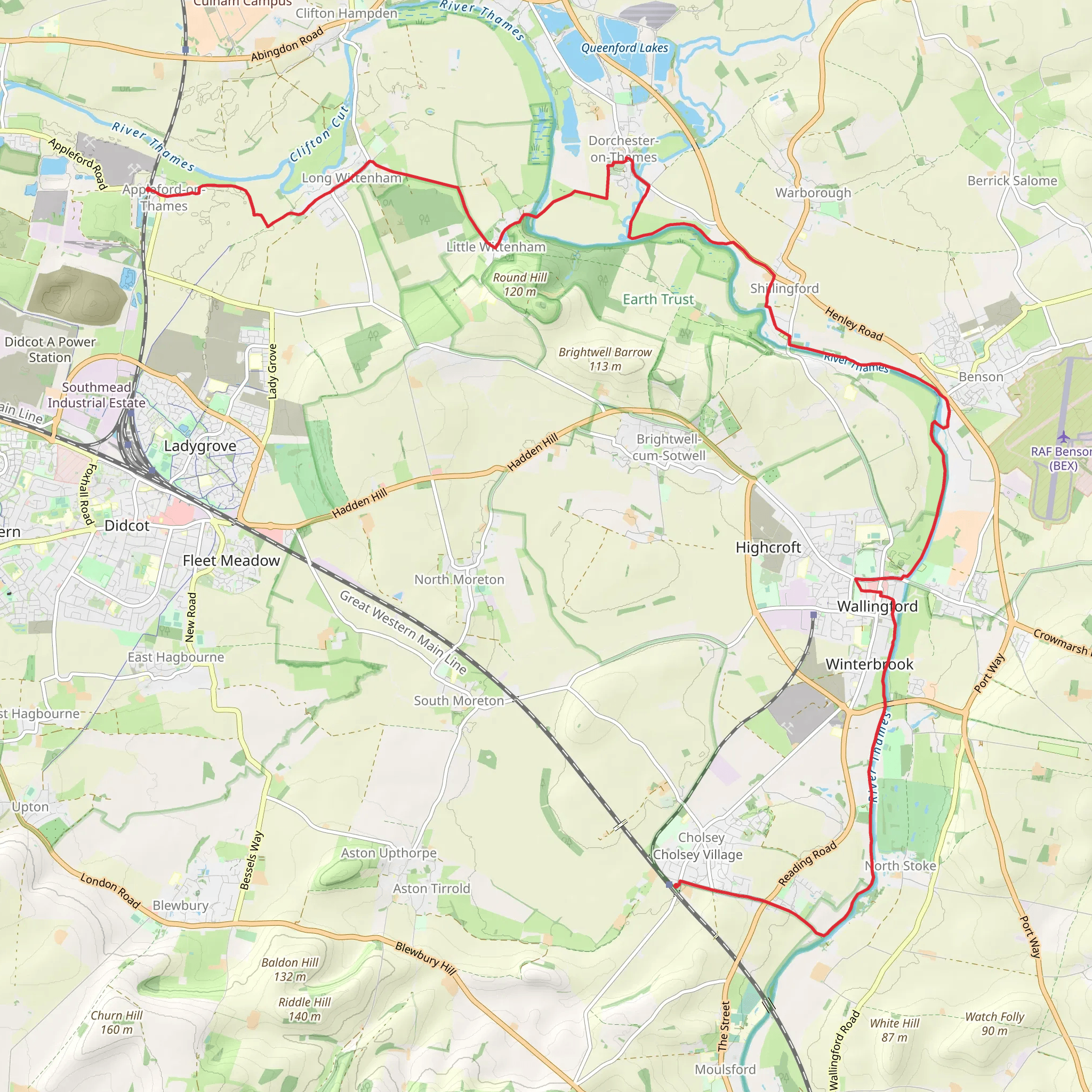 Pendon Museum and Willingford Castle Walk mobile static map