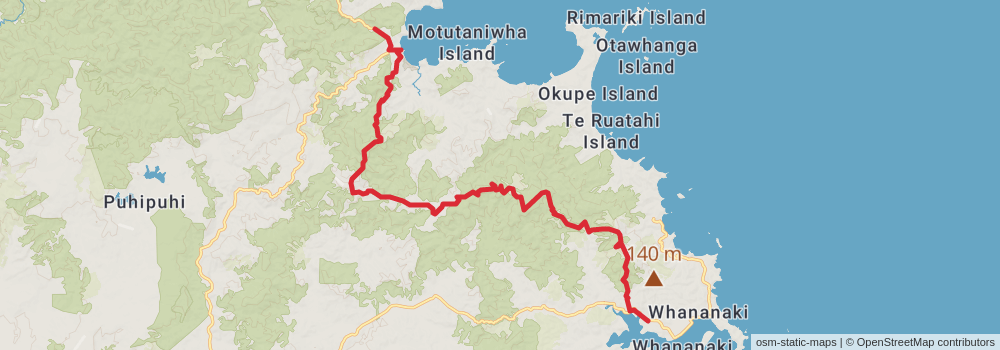 Te Araroa Trail stage 17 Map