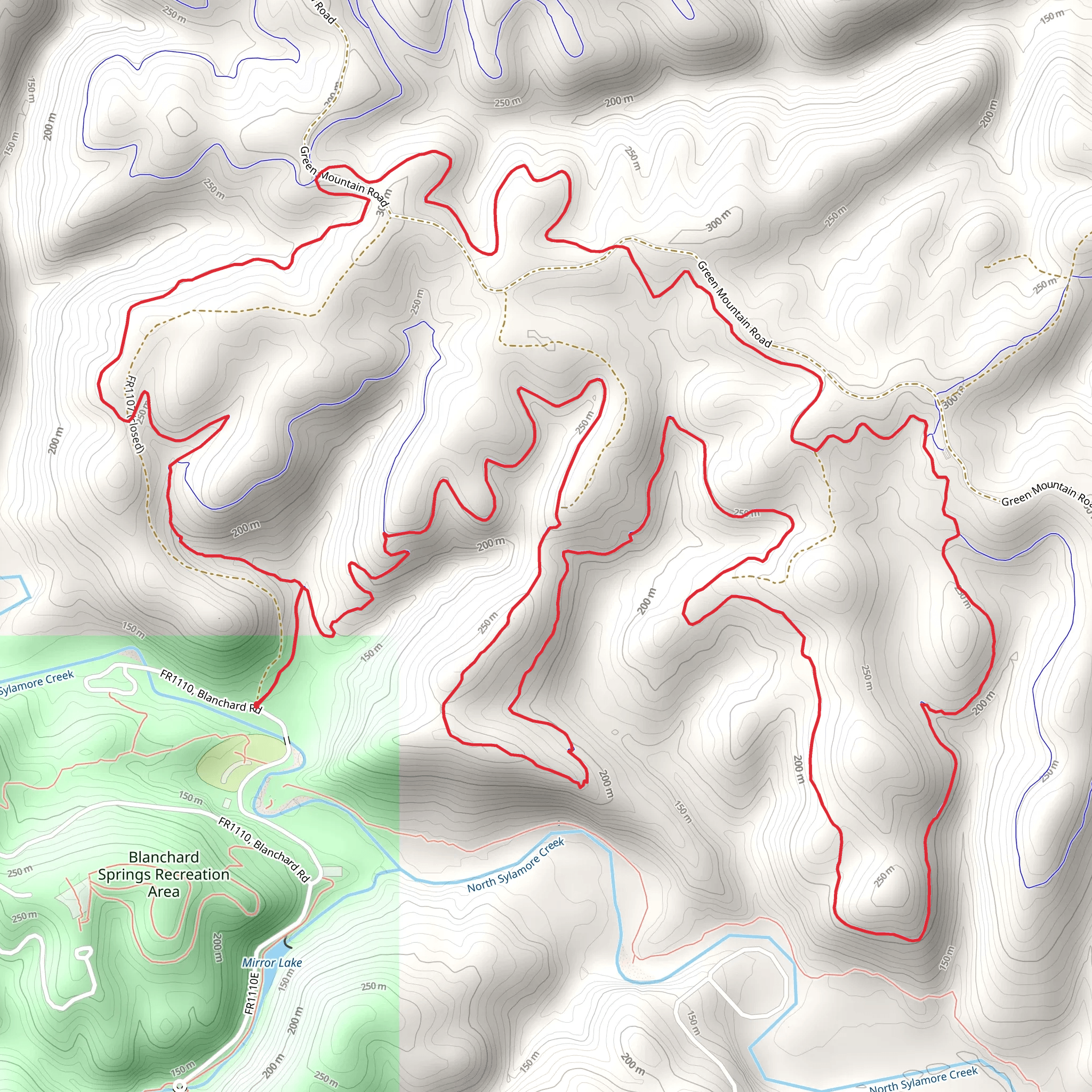 Jack's Branch Big Loop - Yellow mobile static map