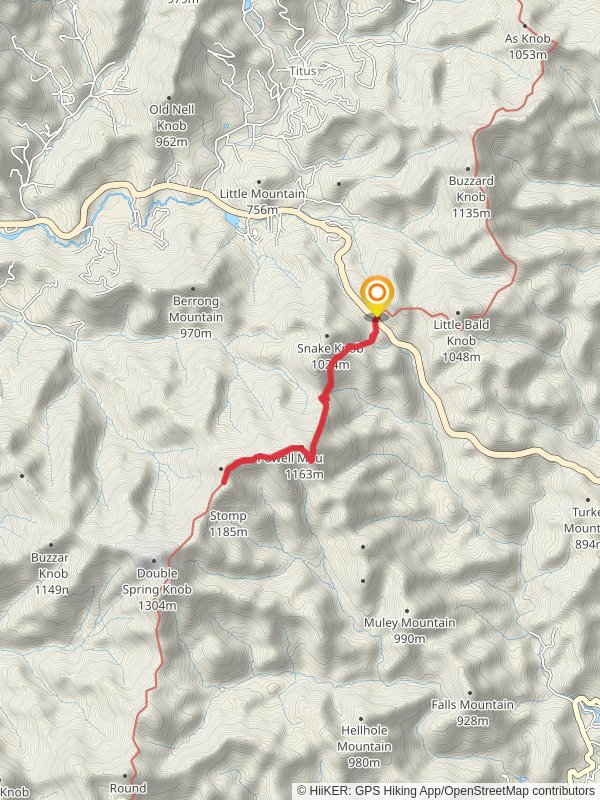 Wolfstake Knob via Appalachian Trail