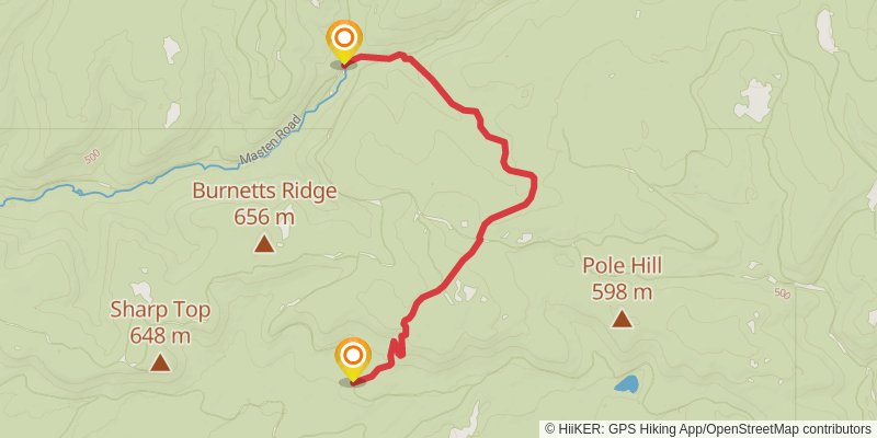 Old Loggers Path stage 3 Map