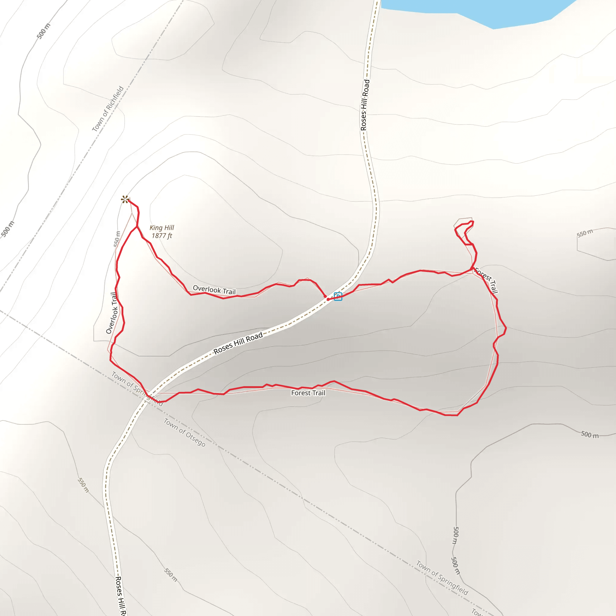 King Hill Loop Trail mobile static map