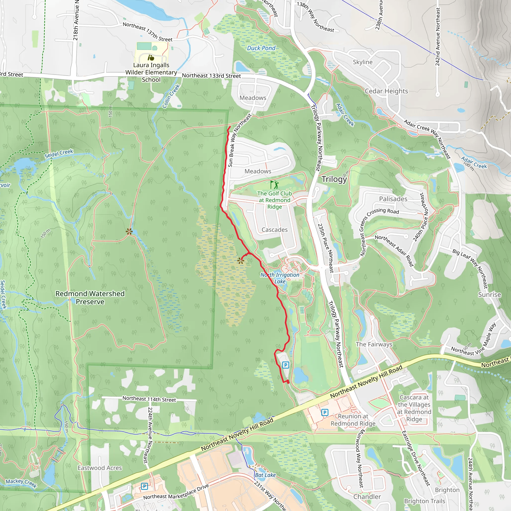 Kari's Bog Trail mobile static map