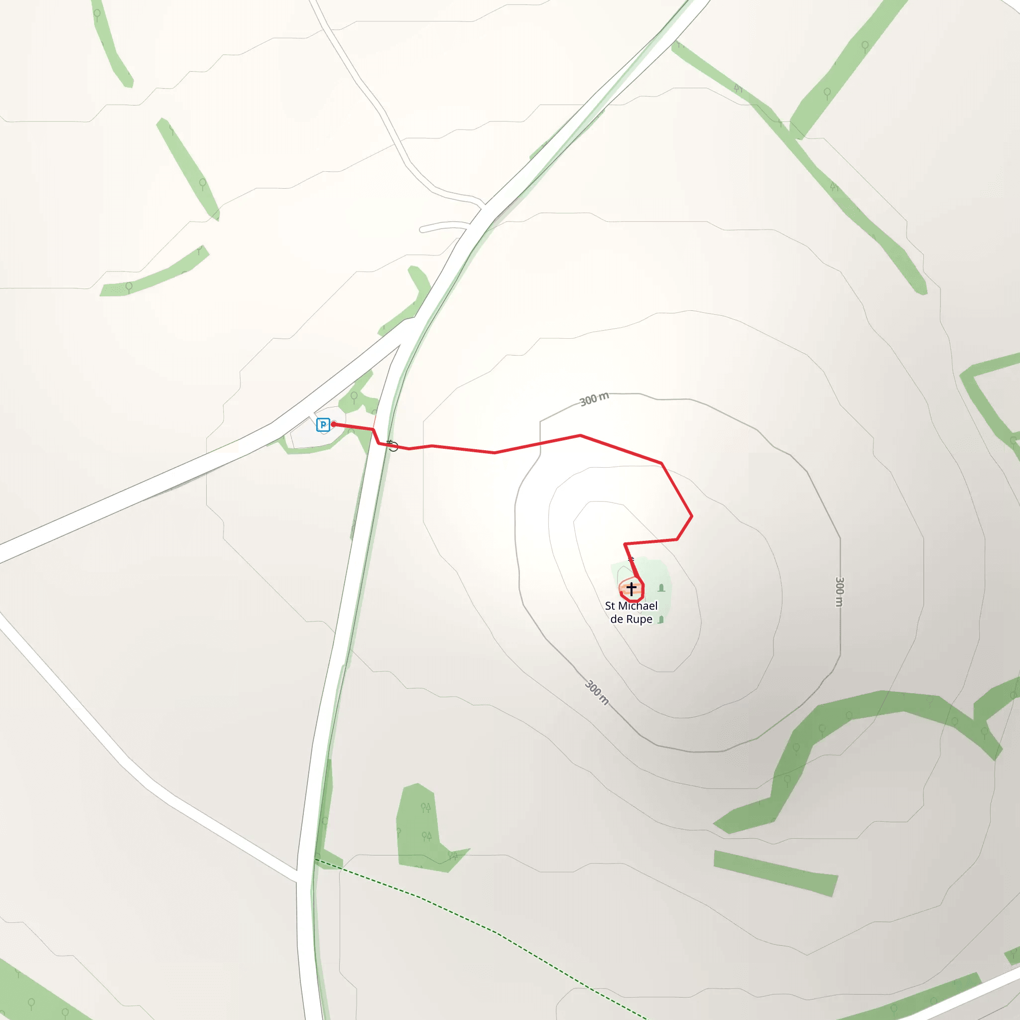 St Michael de Rupe mobile static map