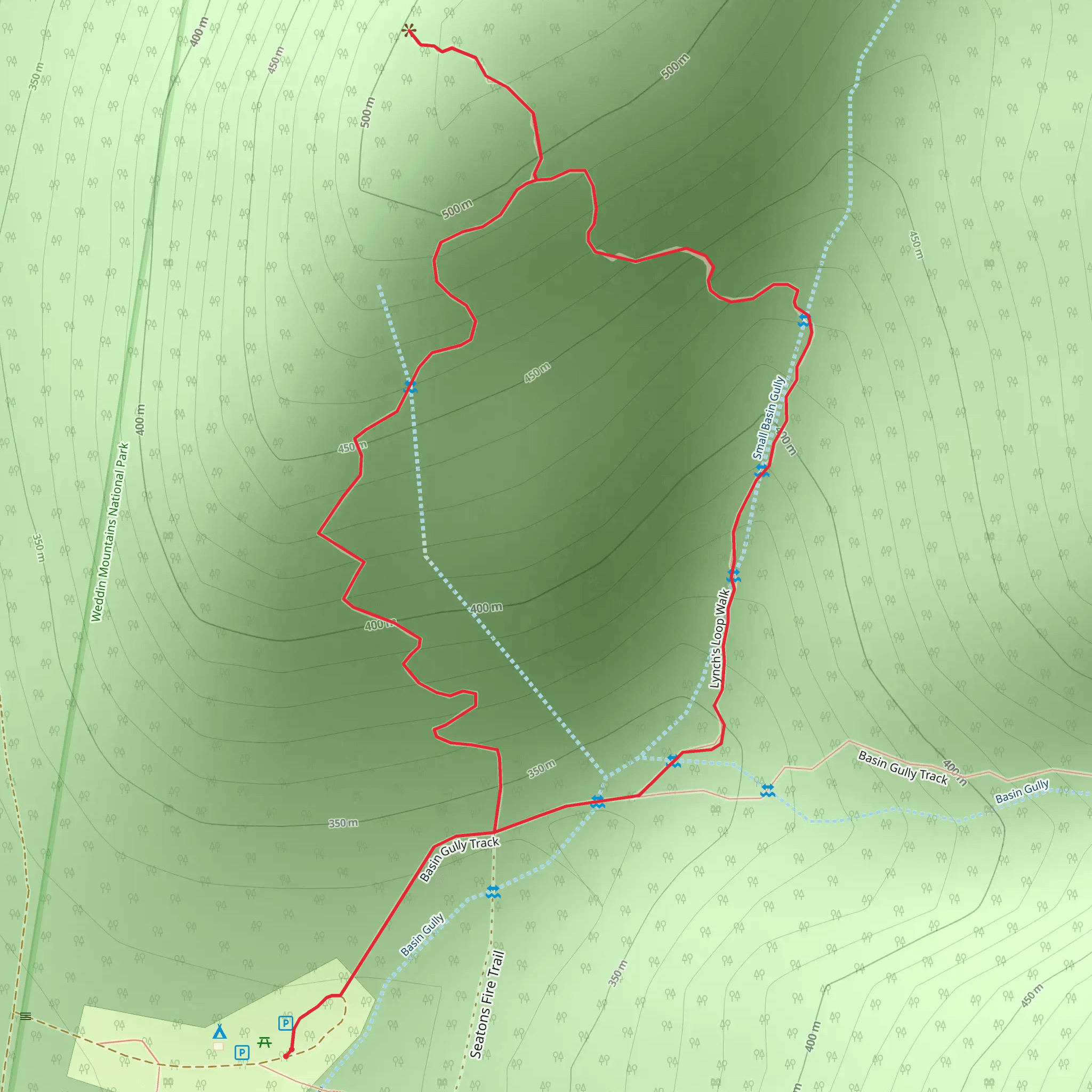 Lynchs Loop Trail mobile static map