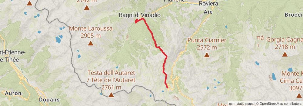Sentiero Italia - Alps Section stage 170 Map