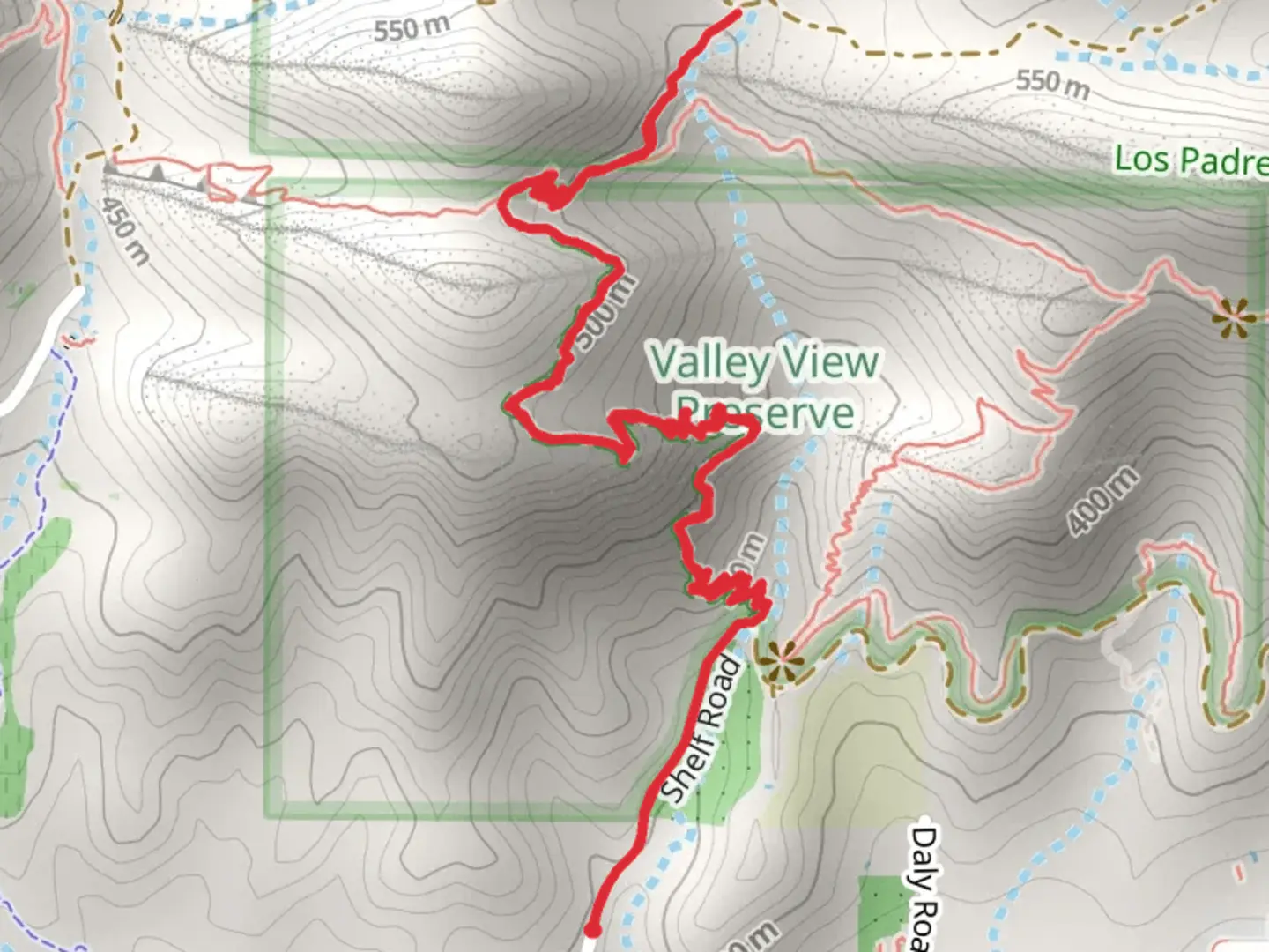 An image depicting the trail Fox Canyon Trail and its surrounding area.