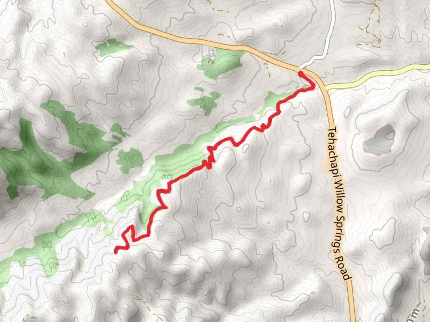 An image depicting the trail Oak Creek via PCT and its surrounding area.