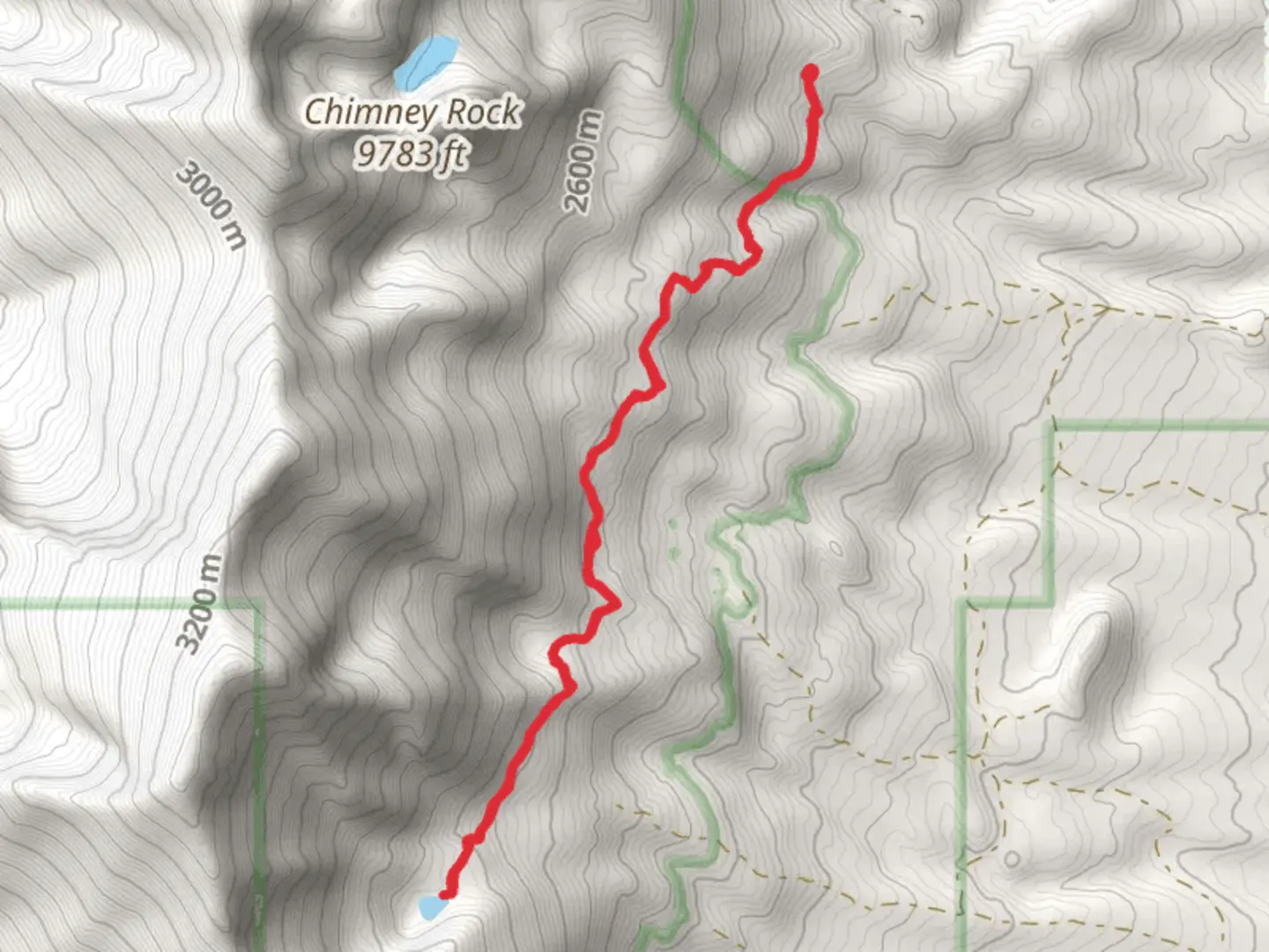 An image depicting the trail Winchell Lake Trail and its surrounding area.