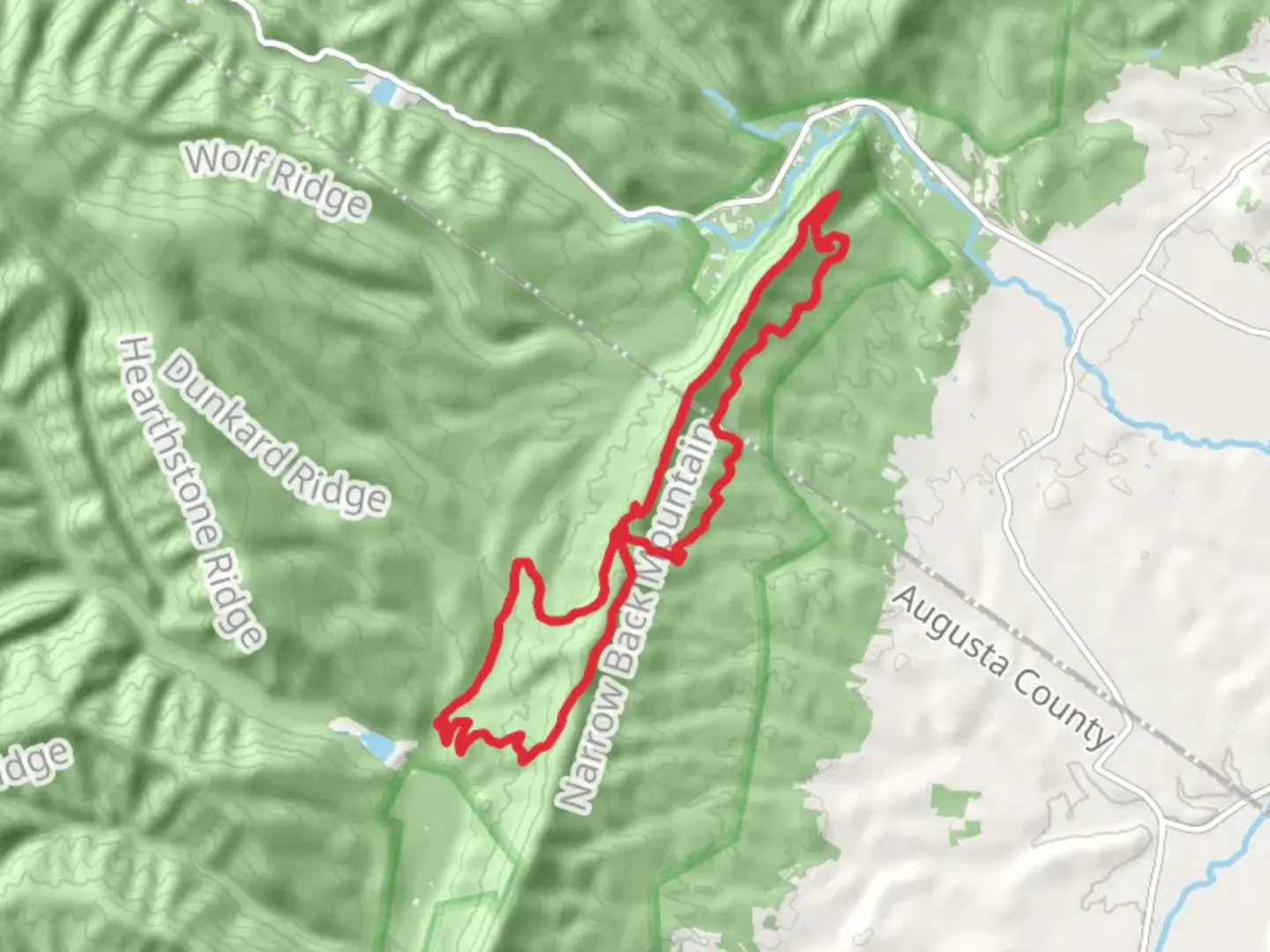 An image depicting the trail Narrow Back Mountain - Festival Trail and its surrounding area.