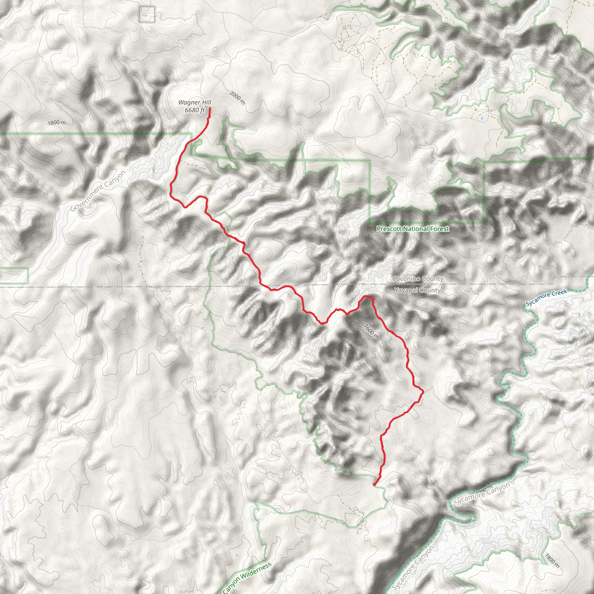 Yew Thicket Trail mobile static map
