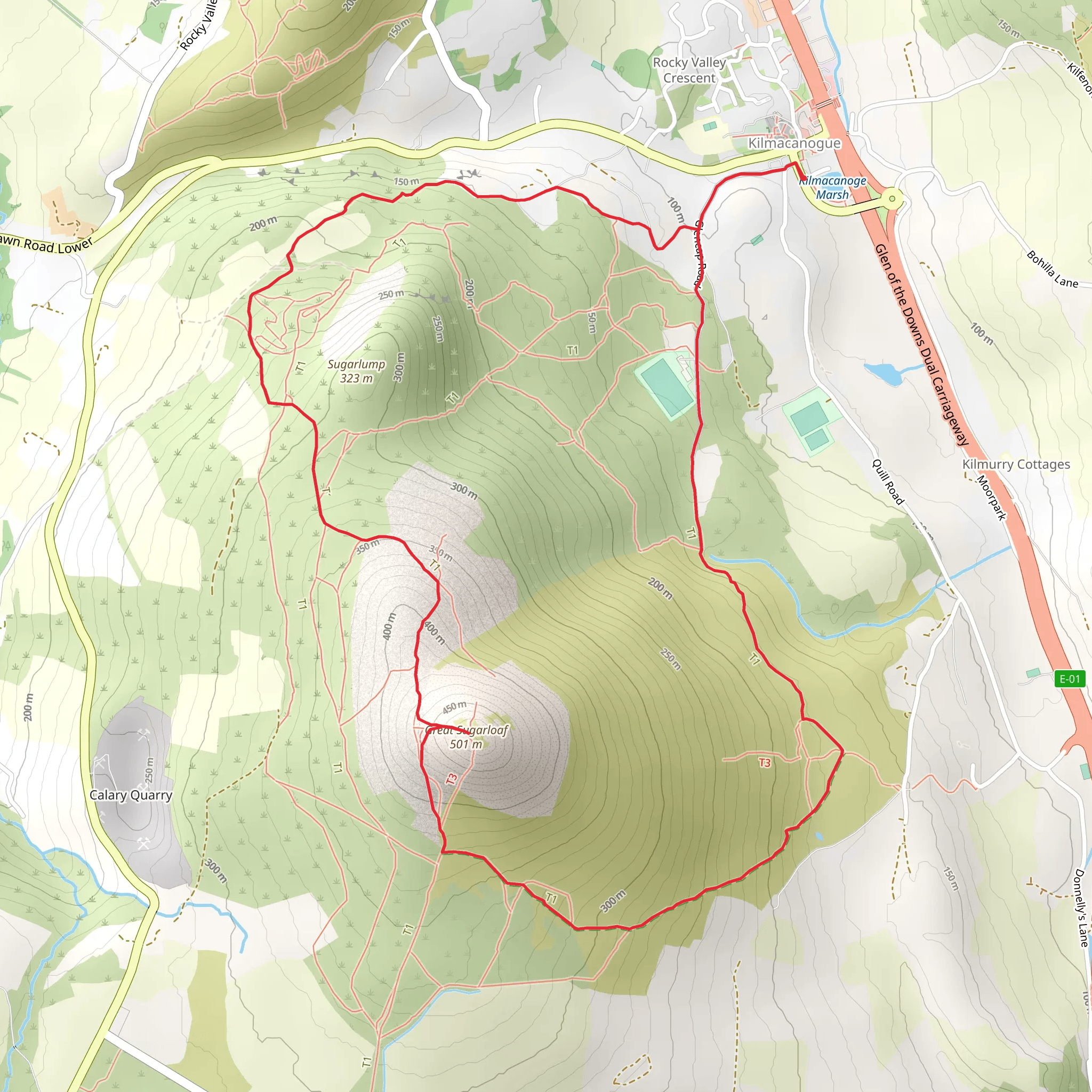 Sugarloaf - Kilmacanogue mobile static map