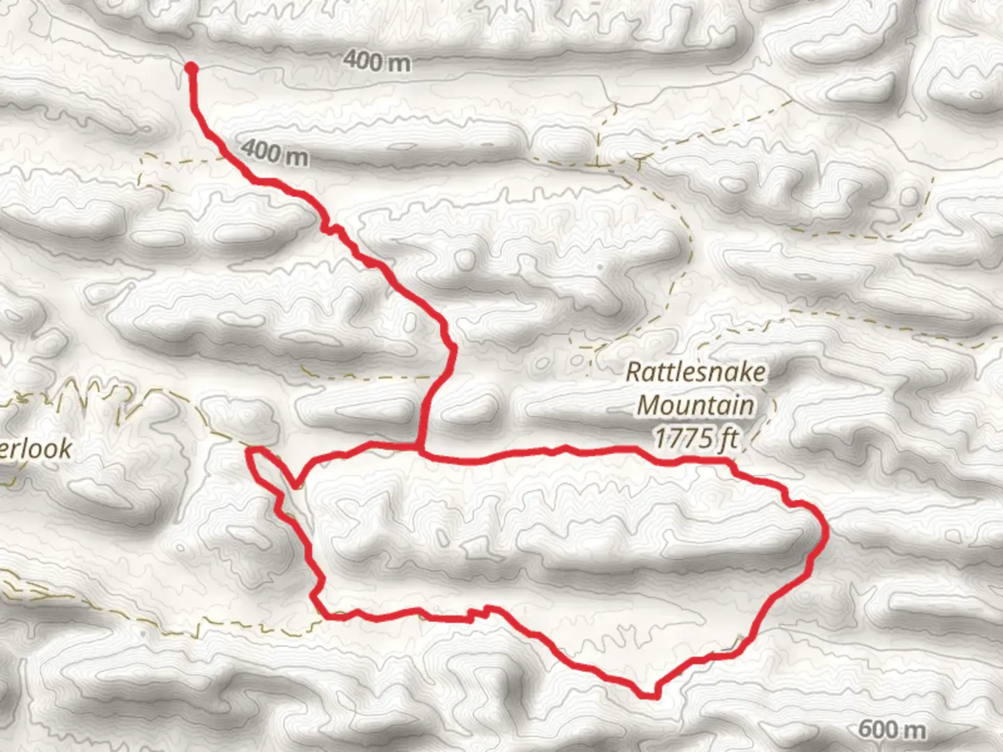 An image depicting the trail Polk Road 612 Loop and its surrounding area.