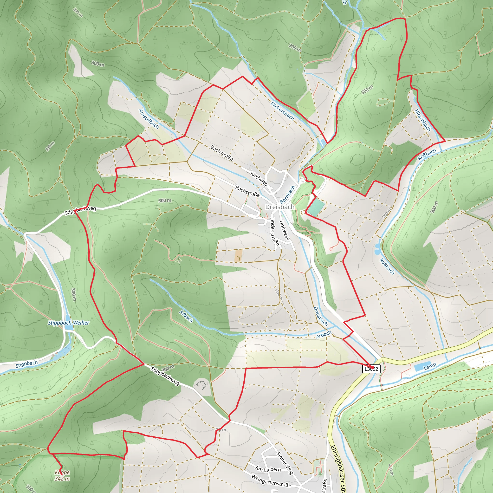 Koppe Loop via Extratour Koehlerweg mobile static map