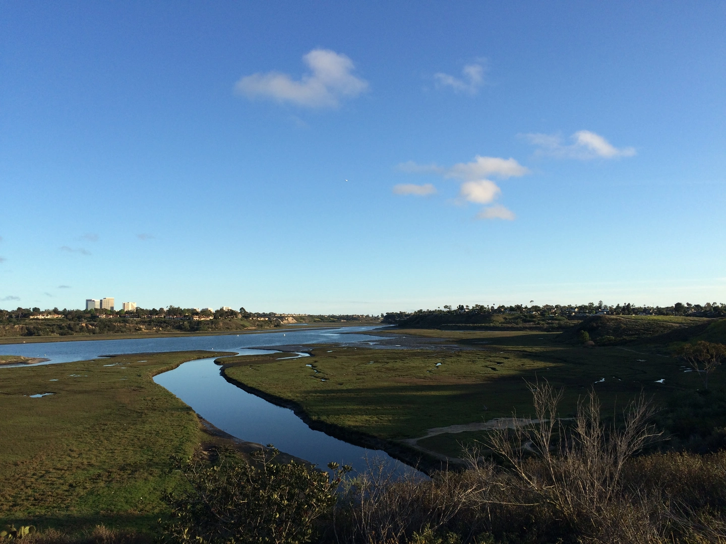 An image depicting the trail San Diego Creek via Back Bay Hiking Trail and its surrounding area.