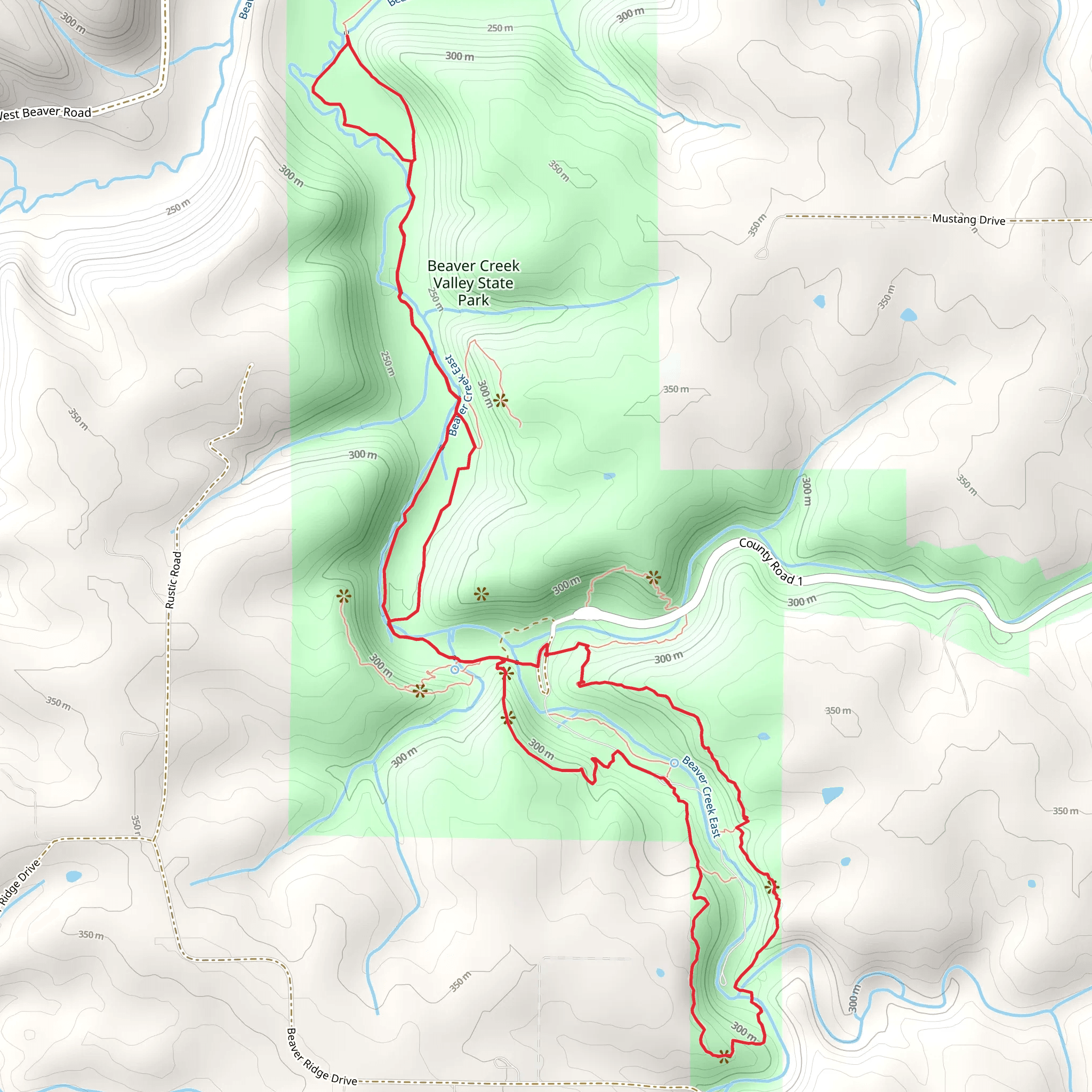 Hole in Rock and Beaver Creek Valley Loop mobile static map