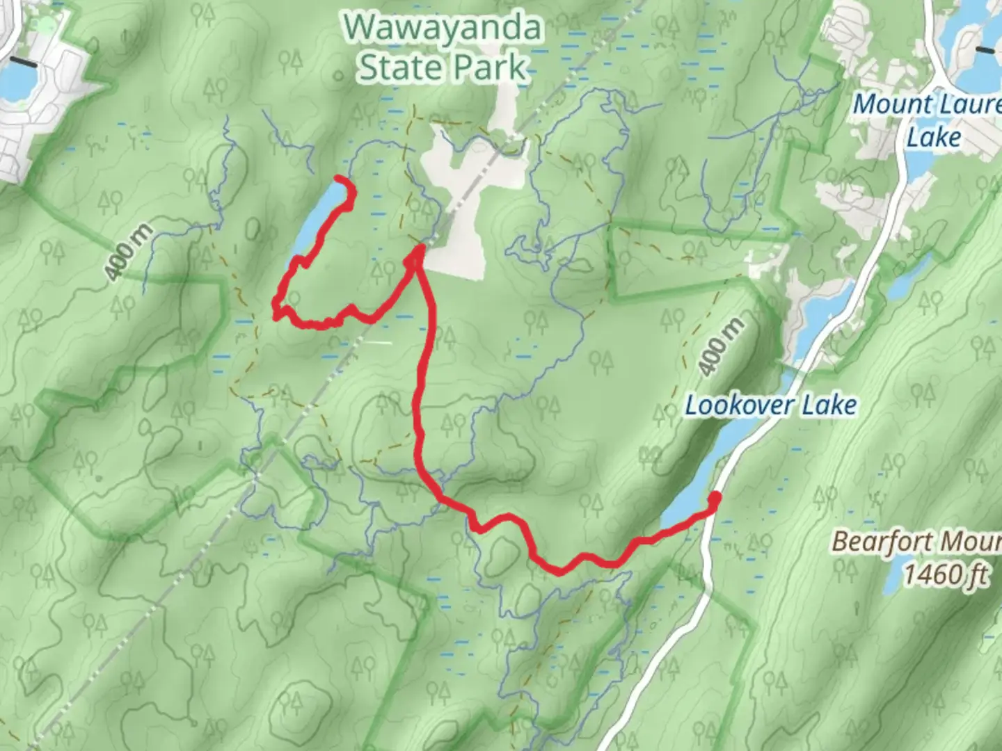 An image depicting the trail Hemlock and Load and its surrounding area.