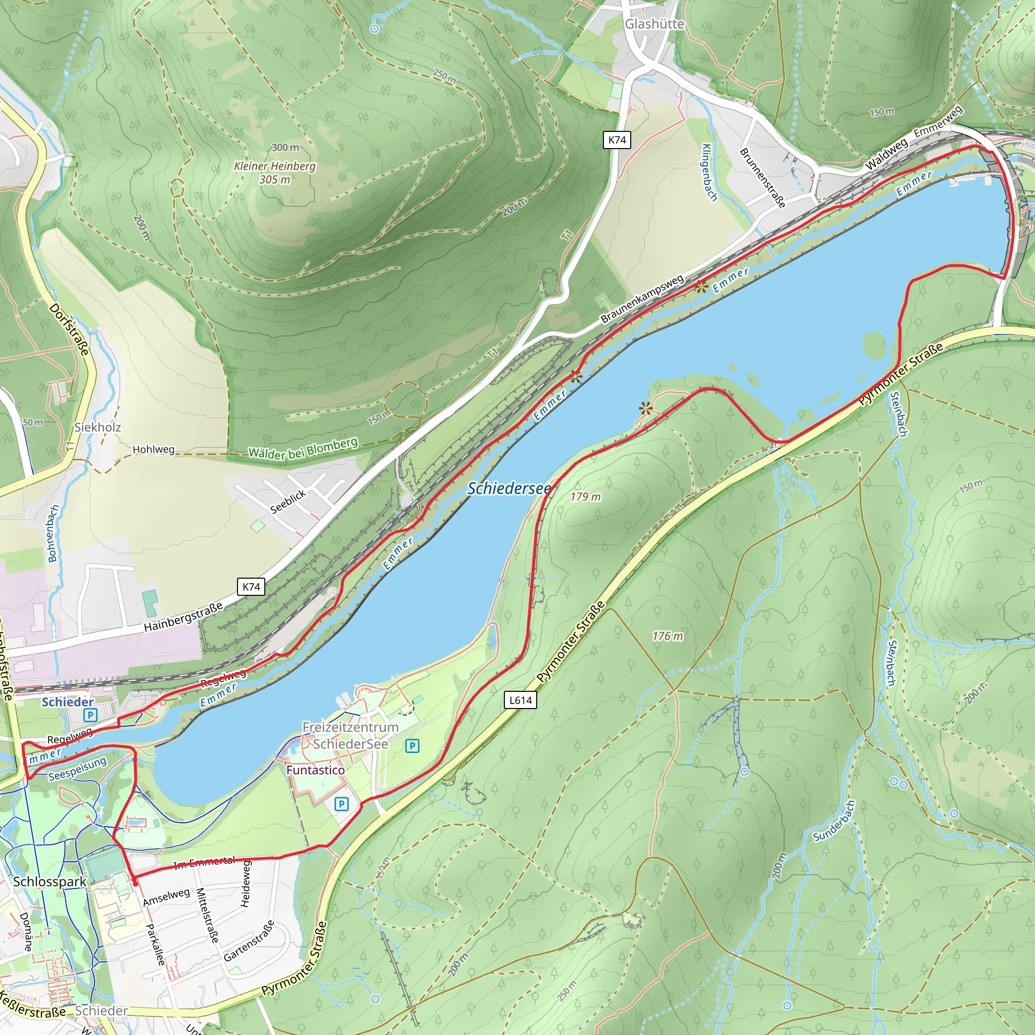 Schiedersee Loop mobile static map