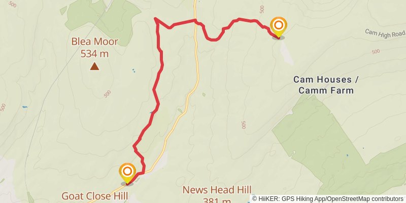 Ribble Way stage 6 Map